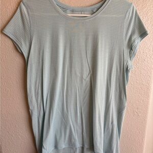 Women's Light Blue Striped Top